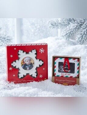 Baby Christmas Tree Ornament Set of 2